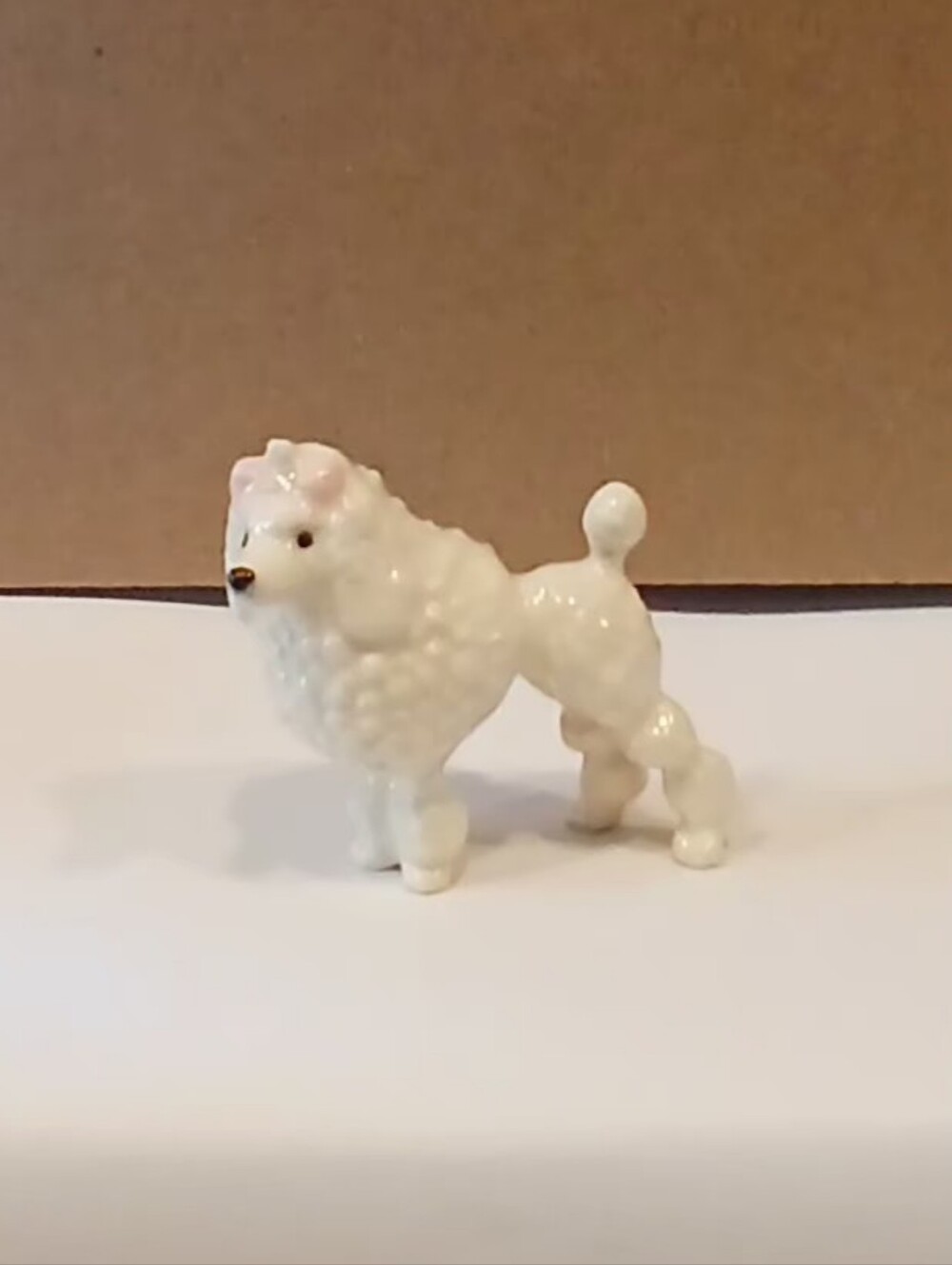 Hagen Renaker White Miniature Poodle Figurine